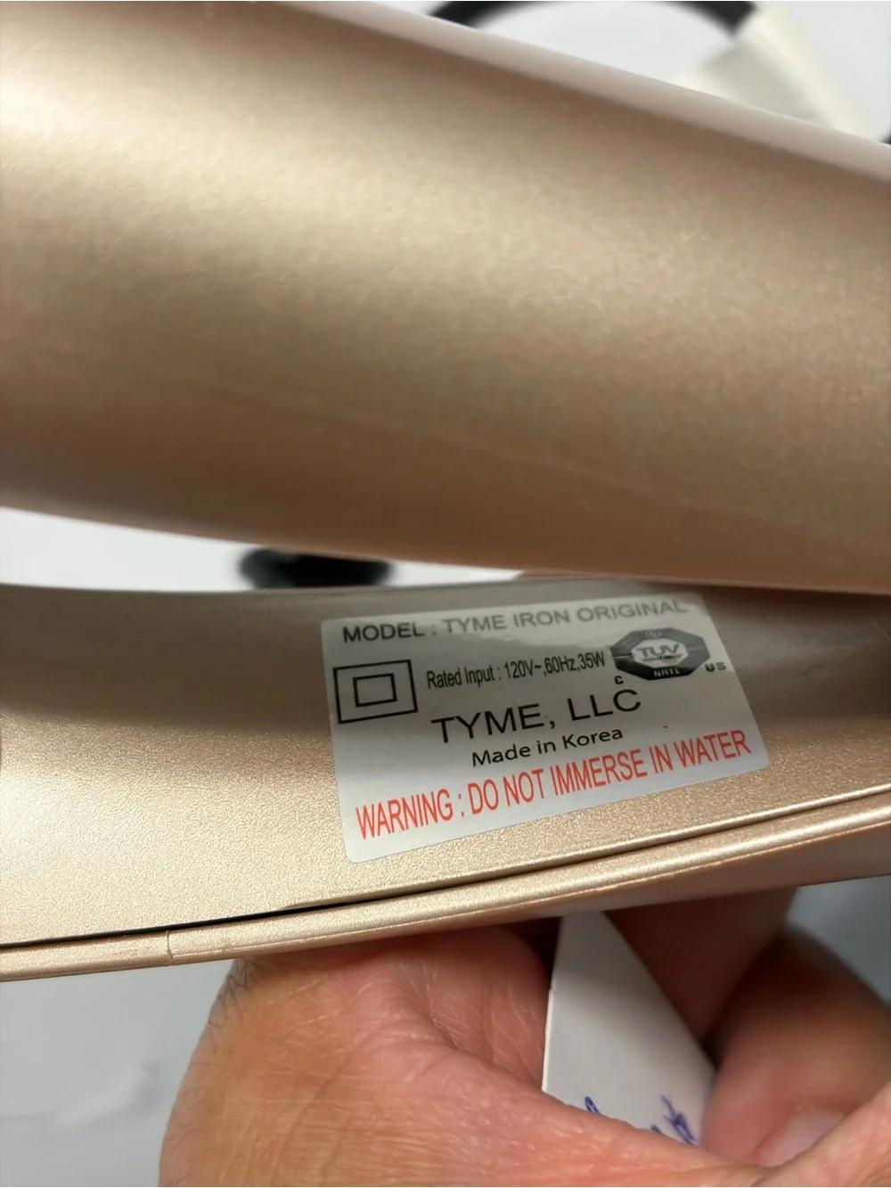 TYME Iron Original 2-in-1 Curler & Straightener – Rose Gold